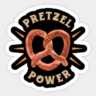 Pretzel Power Sticker